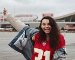 The star is a big fan of the NFL and went to see the league in October 2018.